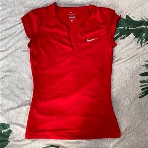 Nike Dri-fit red workout top